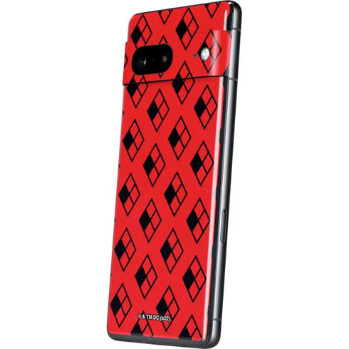 DC Comics Harley Quinn Logo Pattern Pixel Skins